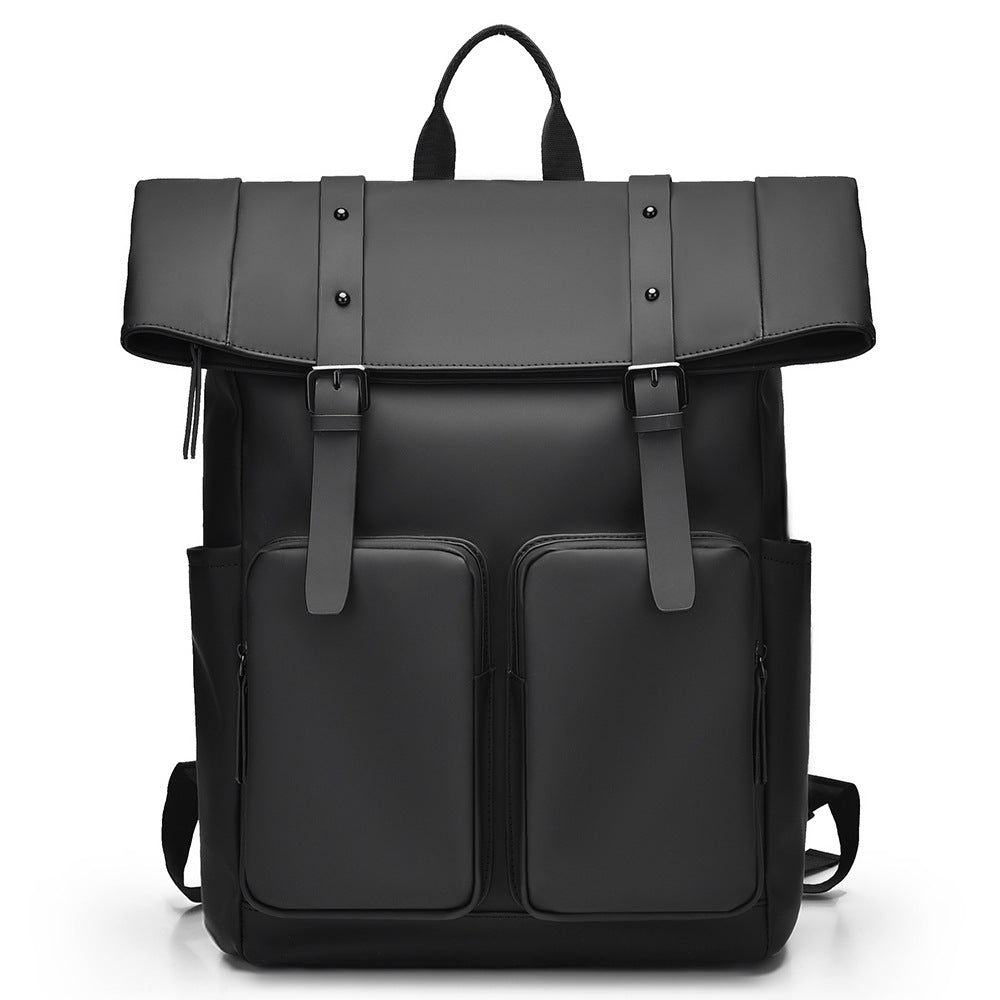 Cross-border backpack men's high-end sense large-capacity business travel backpack college student commuter roll-up backpack