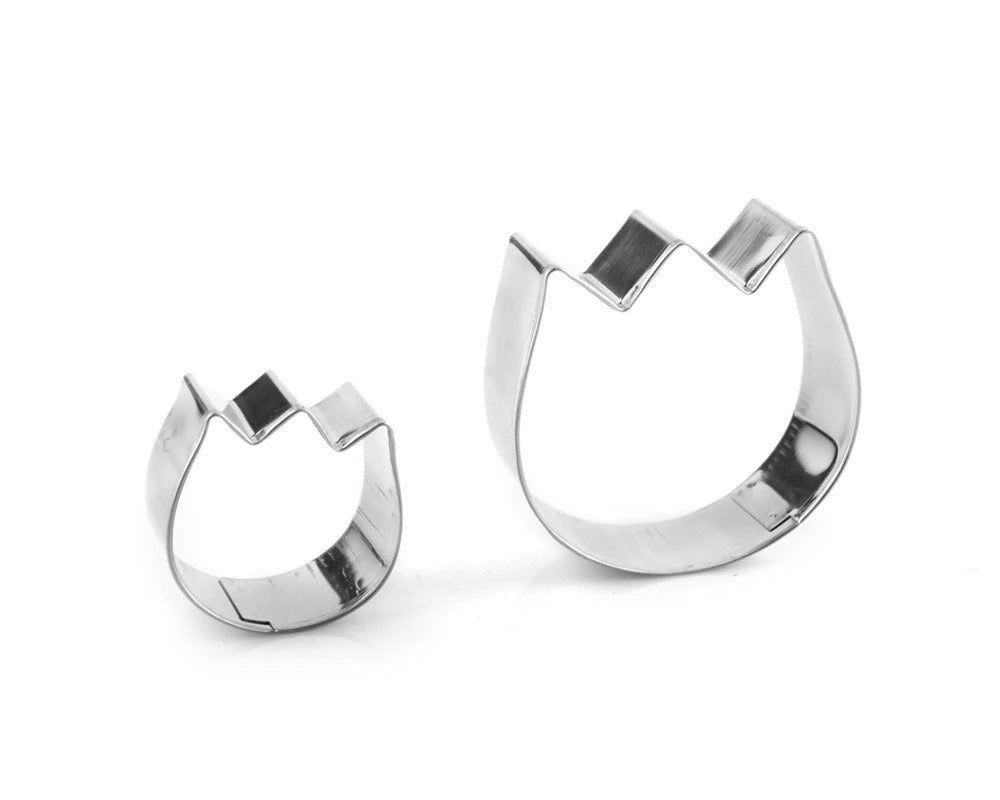 Custom stainless steel cookie cutters - plant-shaped 12-piece cookie cutter set for baking