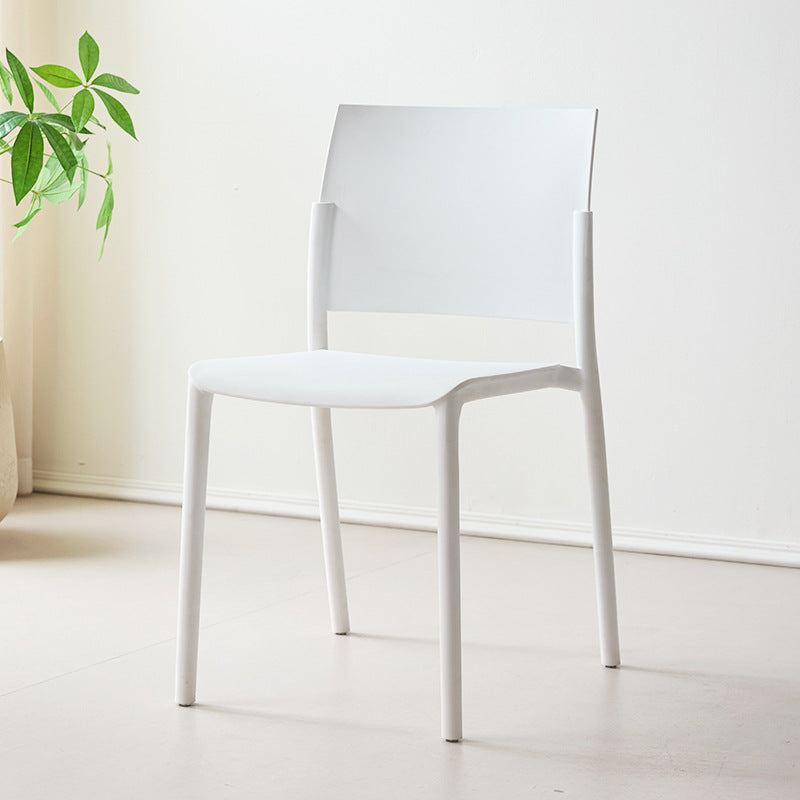 Nordic plastic chair dining table chair with armrests backrest stool restaurant commercial dining chair casual modern high backrest