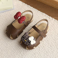 Summer new baby first walker shoes girls bowknot hollow out cool princess shoes cartoon cherry baby girl sandals