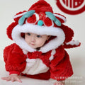 Baby new year's greetings clothes winter year of the dragon baby clothes winter clothes festive toddler new year's jumpsuit winter super cute