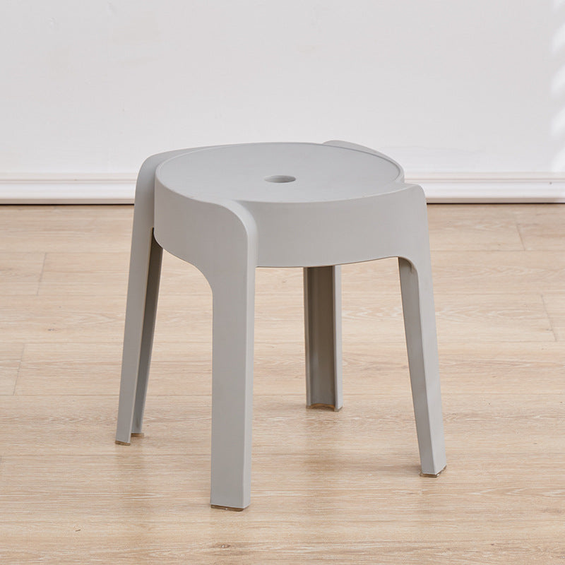 Scandinavian plastic chair thickenedfor home stool restaurant dining table chair casual desk study classy back chair bench