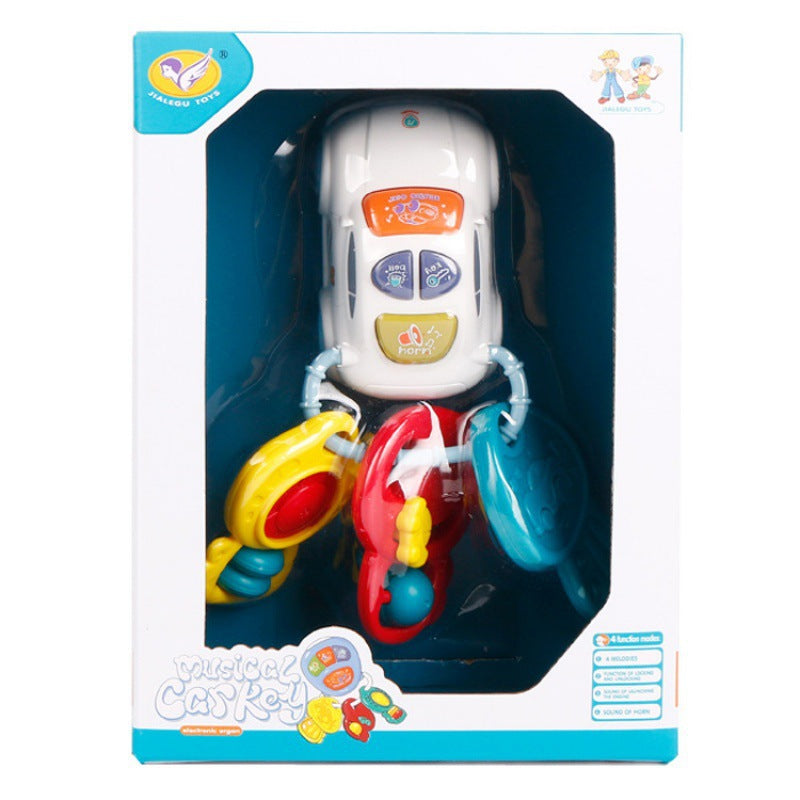 Cross-border export music car keychain children's science and education lighting music toys infant early education musical instrument toys