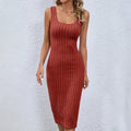 Insnew arrivalfashion cross-border sexy hot girl pit strip sense of design side slit silmslimming lookdress