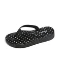 Thick sole flip-flops women's outwearsummernew arrival polka dot casual style with skirt dopamine beach sandals