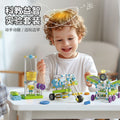 Children's electric educational building blocks - physics gears & mechanical assembly puzzle toy for elementary and middle school students - student-specific diy kit