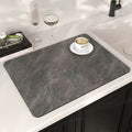 marble kitchen drain mat coffee machine non-slip mat countertop insulation mat absorbent mat drying mat placemat