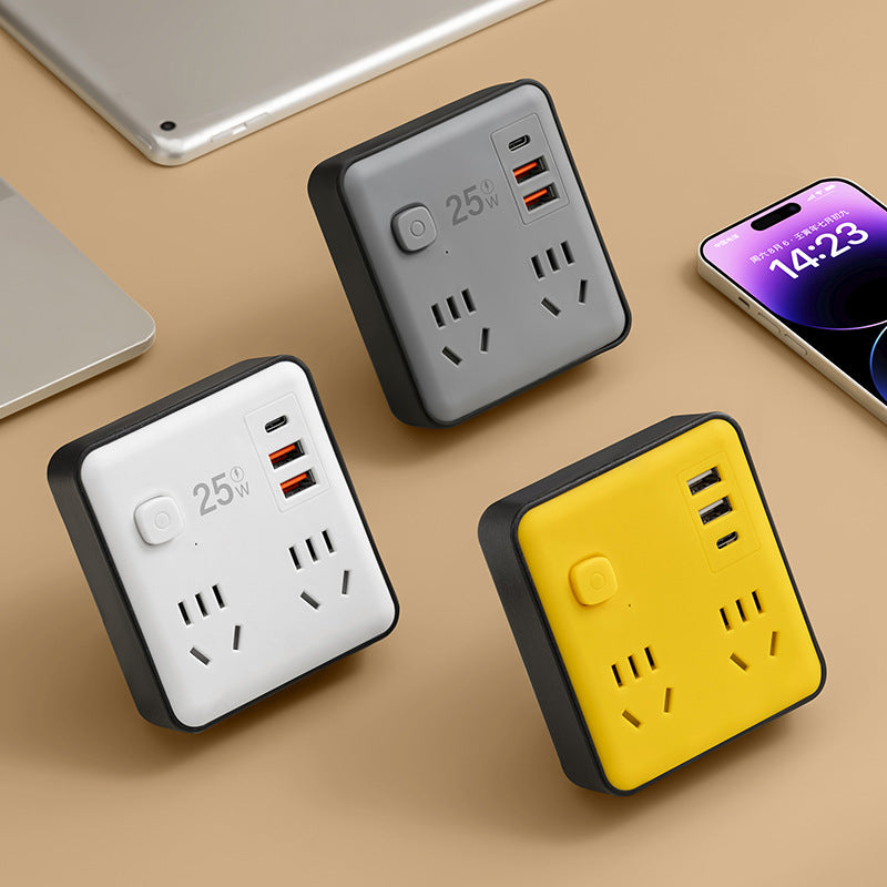 Socket converter multi-hole plug strip power strip wiring board expansion multi-purpose function plug splitter student dormitory