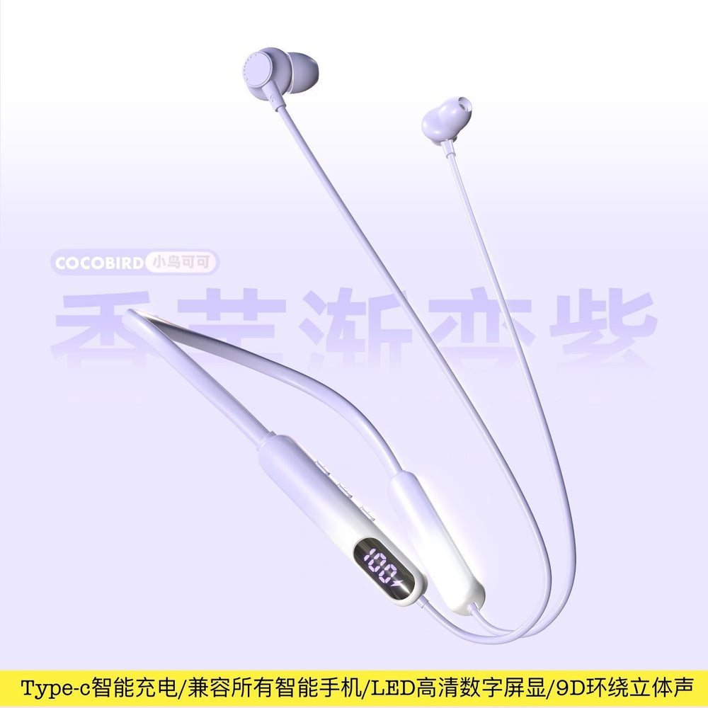 New wireless neckband bluetooth headphones - gaming, sports, noise cancellation, ultra-long standby, card slot, universal compatibility