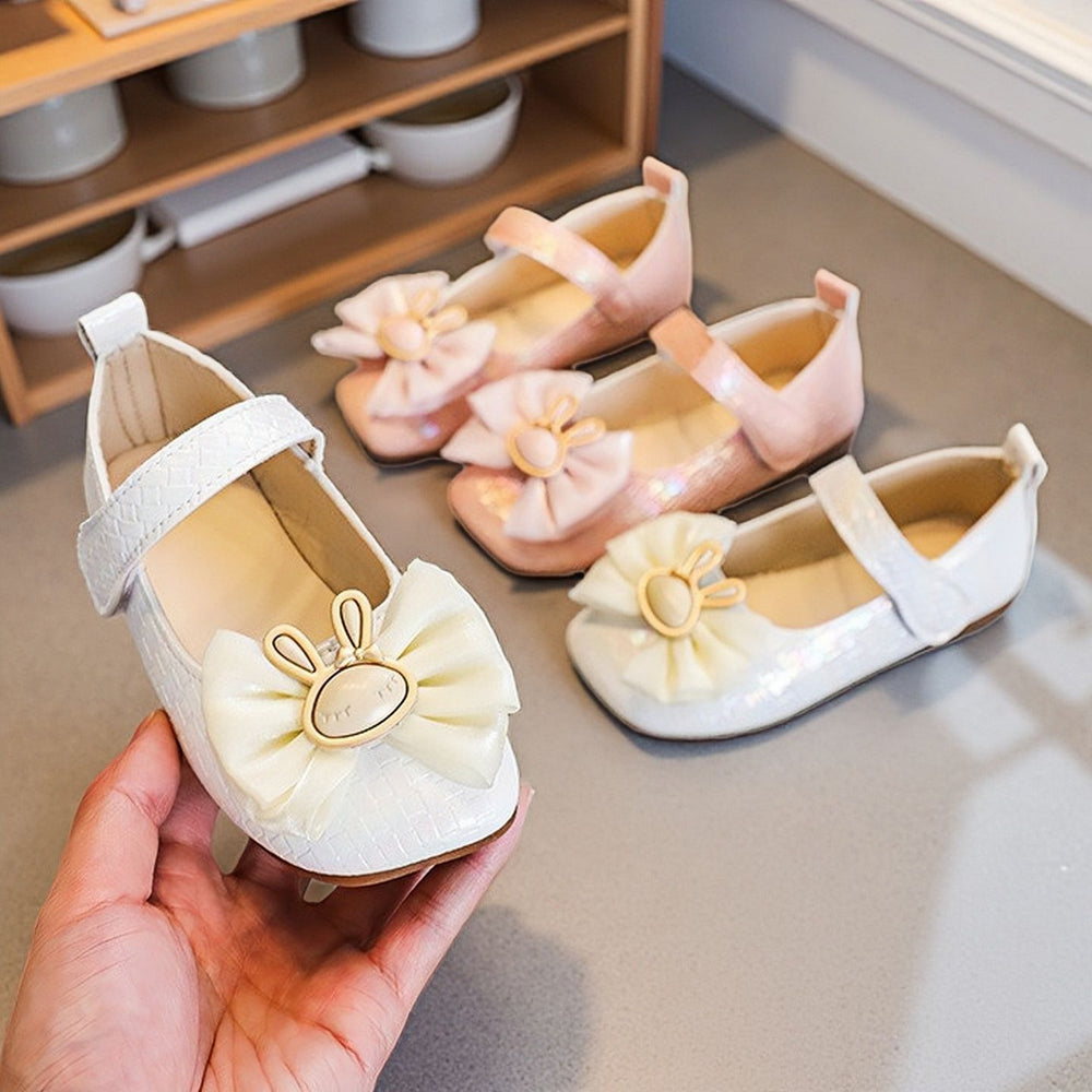 Girls' leather shoes -  spring new arrivals: versatile and stylish princess shoes for little girls, perfect for spring and autumn
