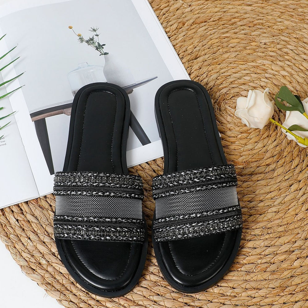 2025 new export flat sandals - european and american open-toe slides - women's outdoor beach sandals wholesale