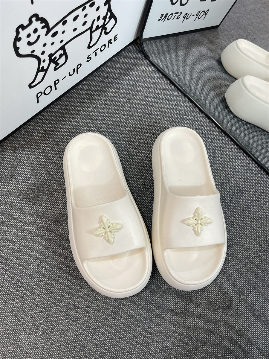 2025 new summer eva flip-flops women's summer outdoor thick sole "stomping on shit" sensation popular sandals for going out