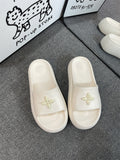 2025 new summer eva flip-flops women's summer outdoor thick sole "stomping on shit" sensation popular sandals for going out