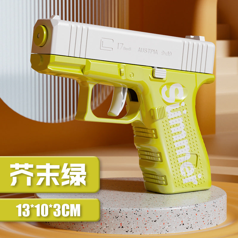 [customized] manual continuous reloading mini glock water gun summer outdoor water gun beach kids toy
