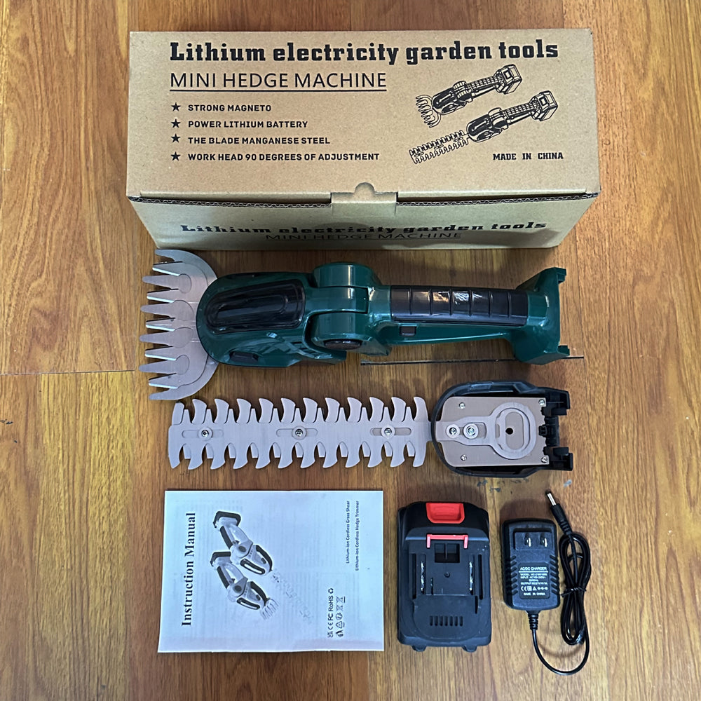For homelithium battery handheld hedge trimmer mini electric hedge trimmer lawn mower fence shear trimmer pruning shears tool