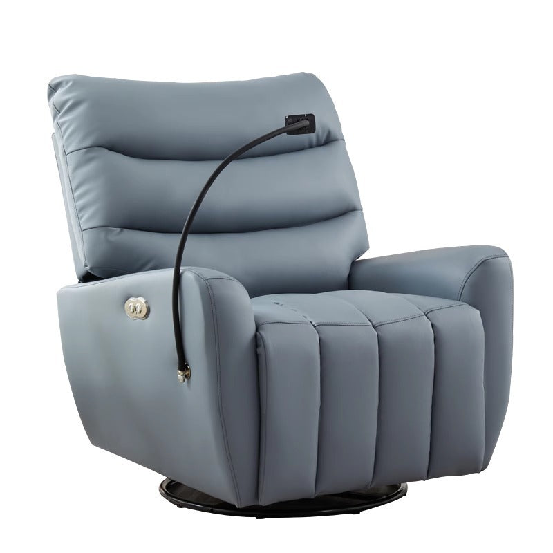 Single lazy electric sofa living room genuine leather functional sofa small apartment piano key space first class sofa cabin