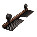 Walnut bathroom mirror front faucet storage rack suction cup no punch bathroom wash basin wall hanging storage rack