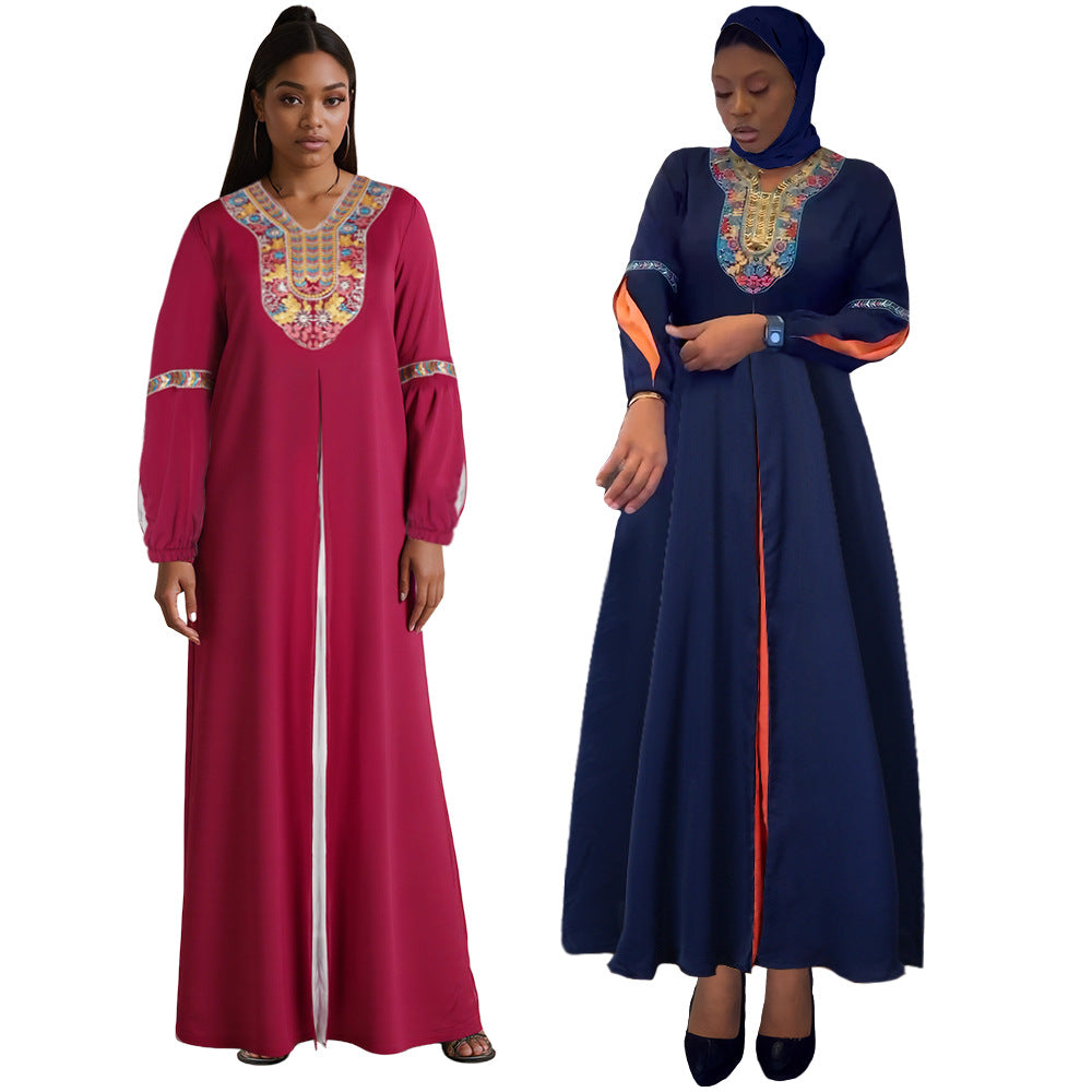 African cross-border e-commerce  fashion women's clothing export robe plus size dress
