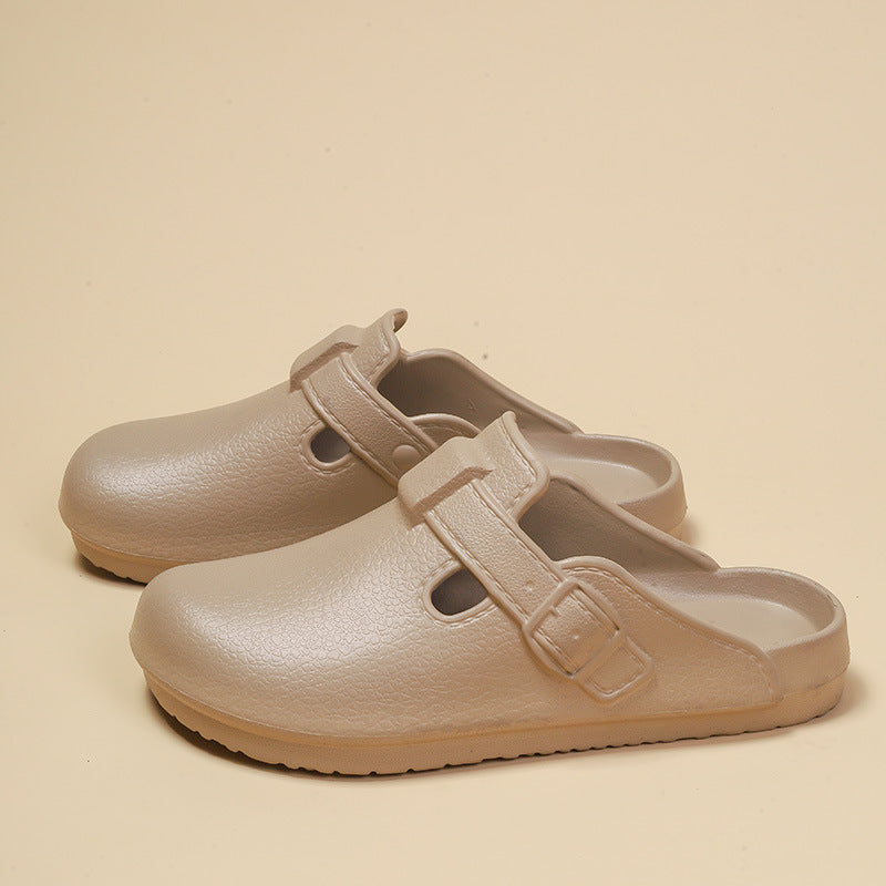 Foreign trade Birkenstock shoes men's summer EVA bag head half slippers light lazy single shoes wear retro thick-soled sandals women