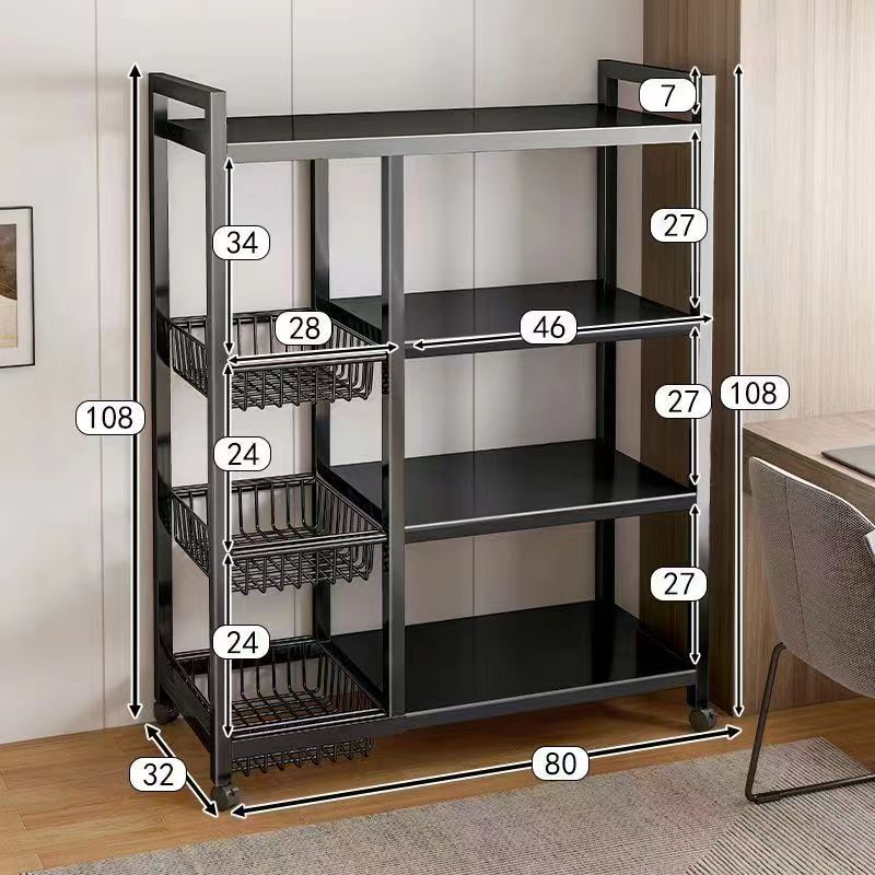 Kitchen vegetable basket floor-standing storage rack multi-layer storage vegetable and fruit storage rack multi-functional vegetable storage basket