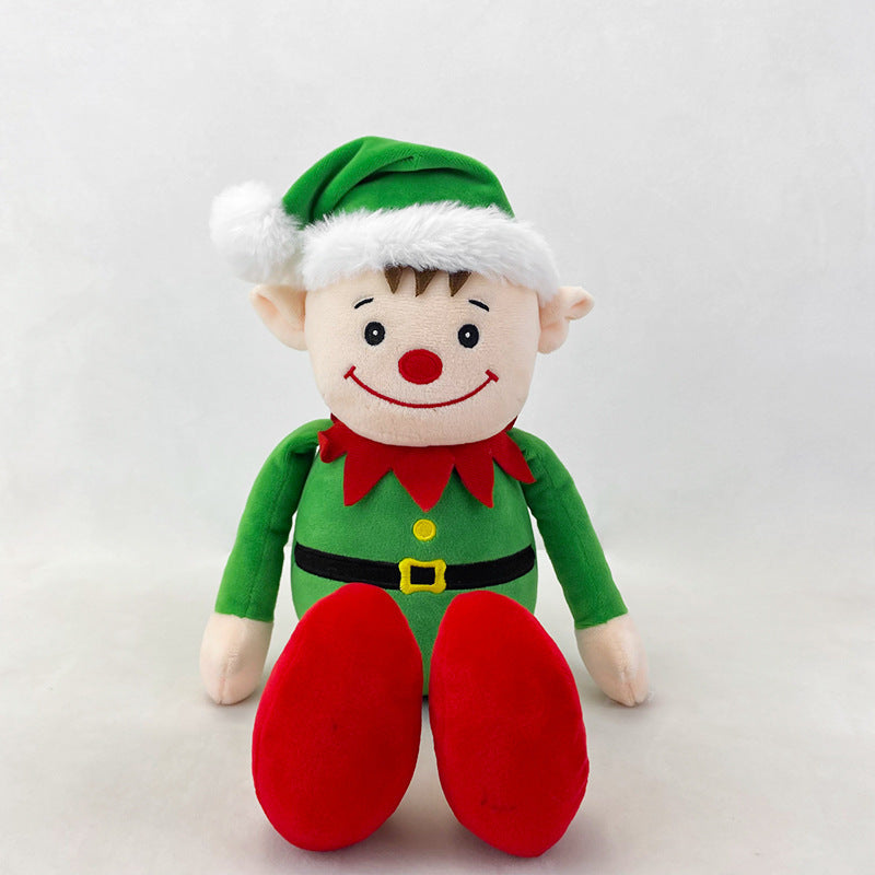 Santa claus plush toy reindeer snowman rag doll christmas kids gifts stuffed animals wholesale