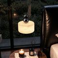 Spanish natural marble pendant light - italian minimalist, light luxury, high-end style - perfect for entryway, bedroom, bedside - adjustable height suspension lamp