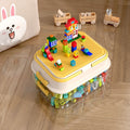 Building block storage box - small brick lego organizer - parts sorting & compartmentalized storage - kids' toy storage box