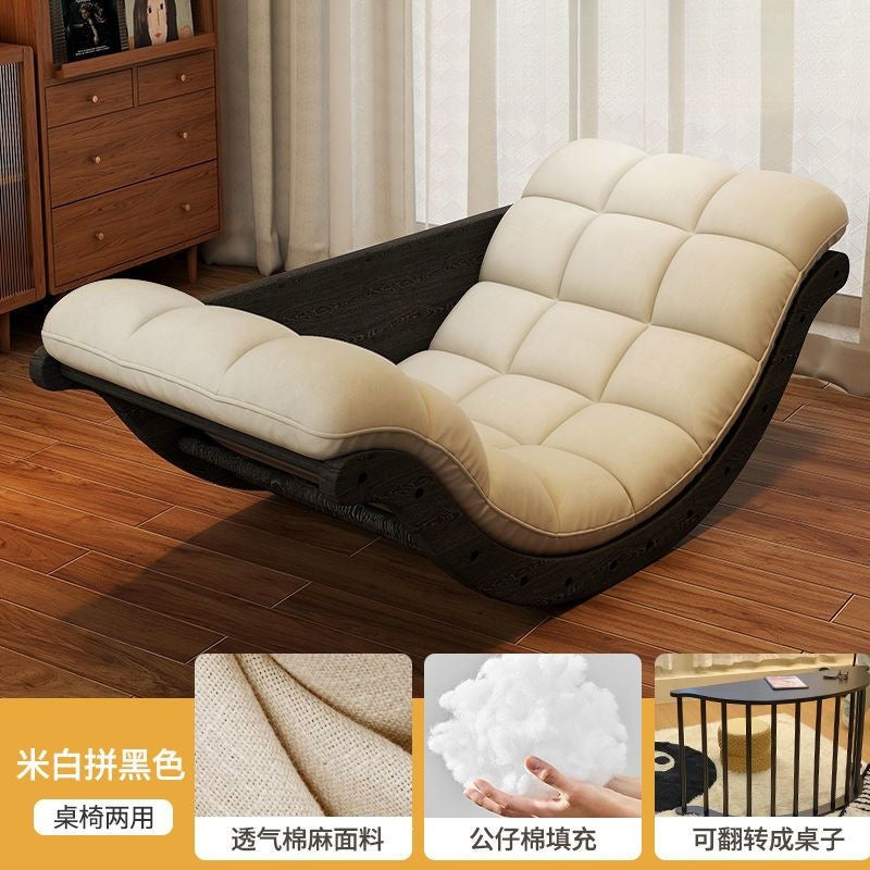Banana boat lazy sofa rocking chair all-in-one dual-purpose multifunctional moon rocking chair living room bedroom balcony lounge chair