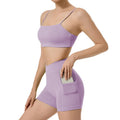 Custom new cross-border sports bra and tank top set for women - barely-there feel, butt-lifting yoga outfit, outdoor fitness yoga pants set