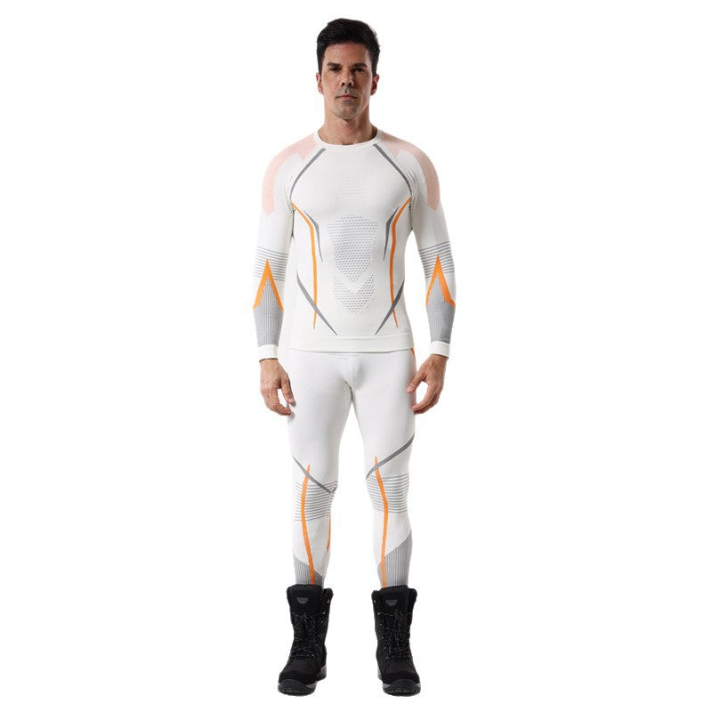 New autumn and winter quick-drying ski clothing underwear set men's and women's sports tight moisture-absorbing perspiration compression warm primer