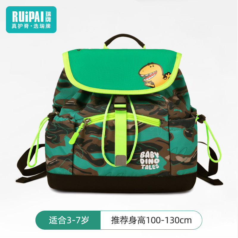 School bag for primary school students and girls, tutoring bag for sixth grade boys and girls, large-capacity spine protection and burden reduction, children's double shoulder school bag wholesale