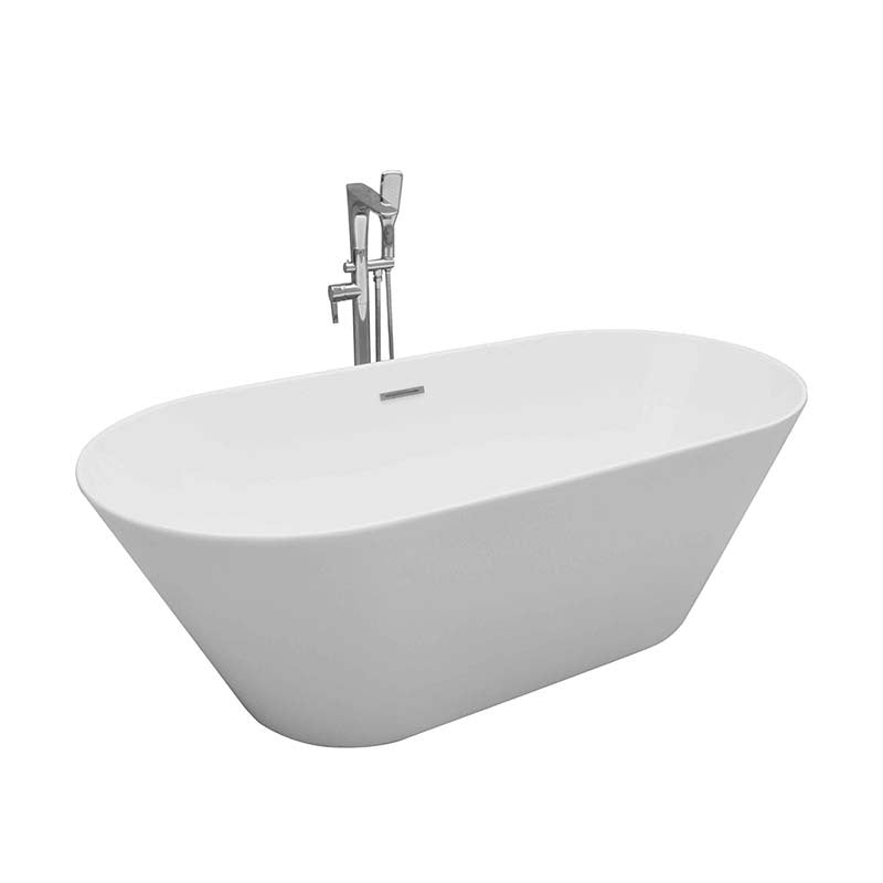 Sannora bathroom small apartment acrylic oval thin edge adult independent bathtub 1.5-1 meters