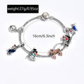 christmas bracelet for women, niche design, minimalist style, snowman, reindeer, santa claus pendant jewelry wholesale