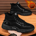 High-top men's shoes 2025winternew arrivalworkwear style outdoor hikingwinterfleece-lined cotton shoes labor protection construction site boots