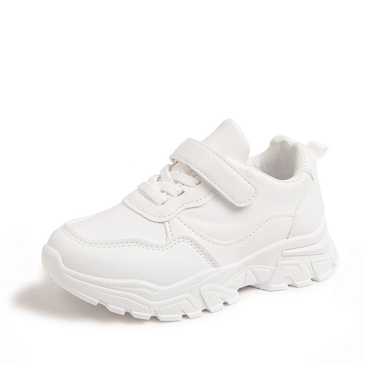 2024 new spring and summer girls' students' 61 children's mesh casual sports shoes boys' white breathable running shoes