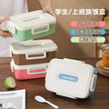 6900-pp three-compartment lunch box (with spoon)