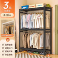 Wardrobe rental room diy simple clothes rack shelf type steel hanging storage rack cloakroom assembly open storage rack
