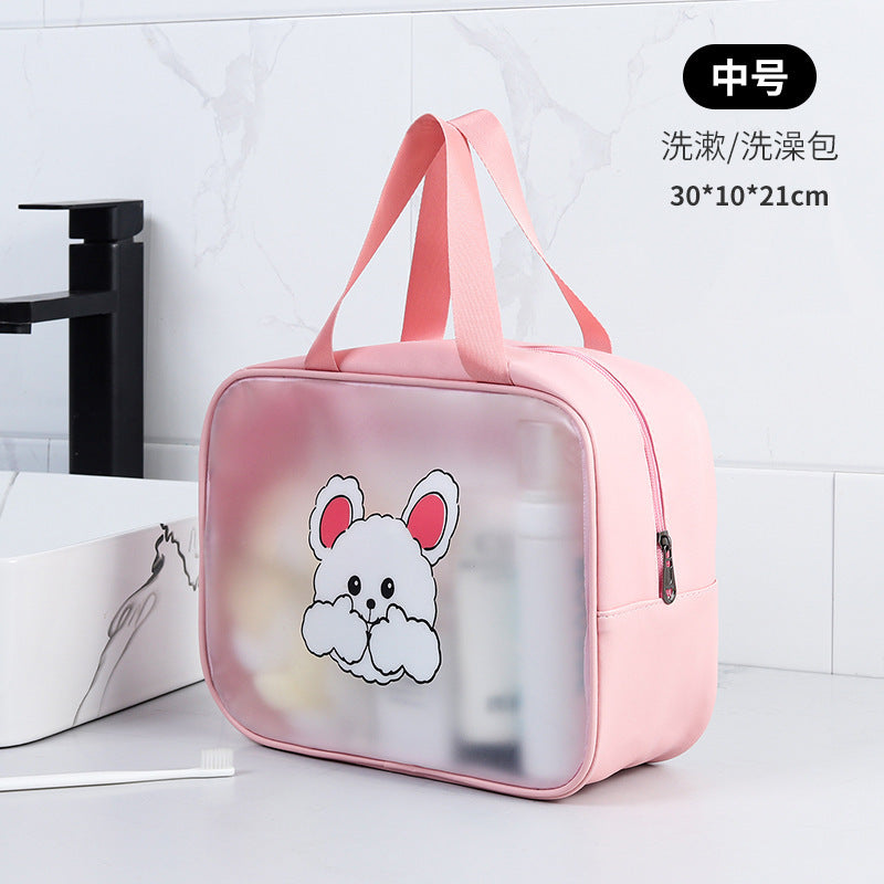 Portable Children's Cartoon Bath Bag Beach Bag Fitness Swimming Dry and Wet Separation Wash Bag PVC Storage Bag