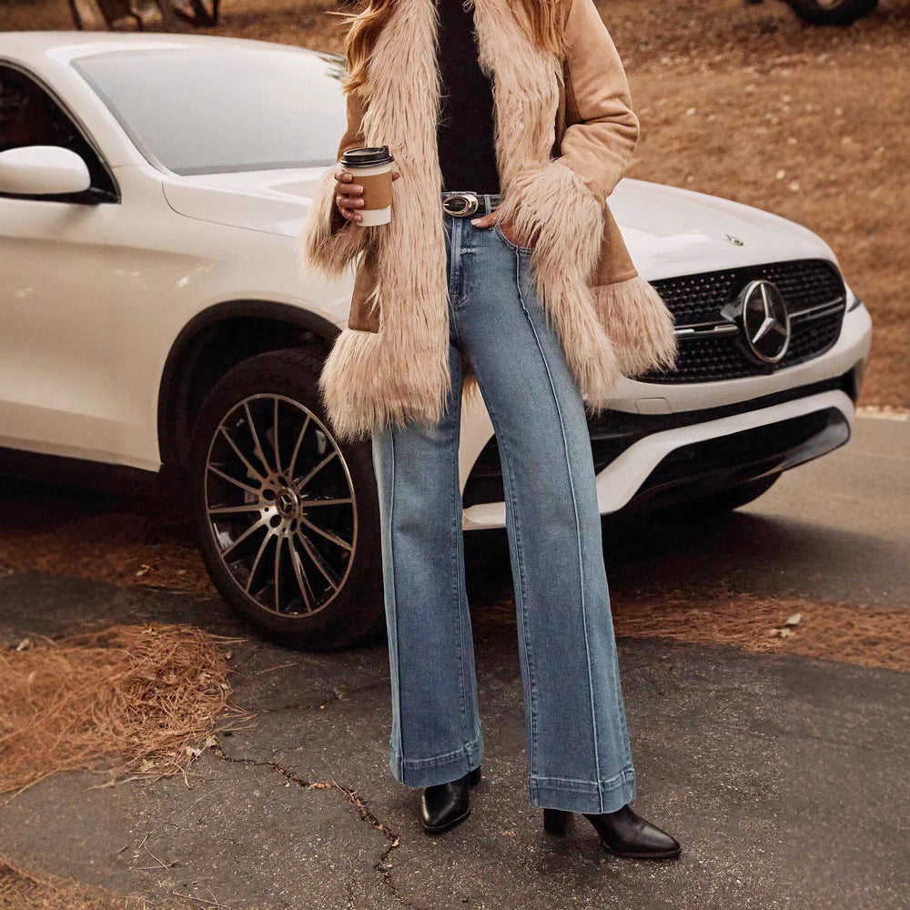 Xintang denim capital stretch jeans women's new arrival hot selling fashionelegantwork clothingloose pants washed jeans