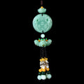 Car pendant car rearview mirror lotus entry and exit safe pendant car interior decoration supplies collection nafu hanging ornaments