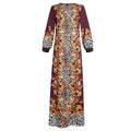 Robe african plus size women's stylish tiger head pattern street facing pullover printingdressflap pocket pants
