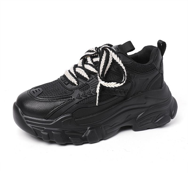 Super popular wheat ear dad shoes women's ins trendy autumn winter 2026new arrivaleasiest for matchthick solewhite sneakers for women