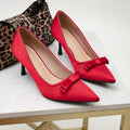 Women's satin pumps for weddings & banquets - elegant, comfortable, and stunning high heels - new autumn 2024 collection
