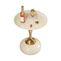 New arrivalclassy sofa side tableaccessible luxuryclassy iron small round table bedroom bedside table for homemovable coffee table