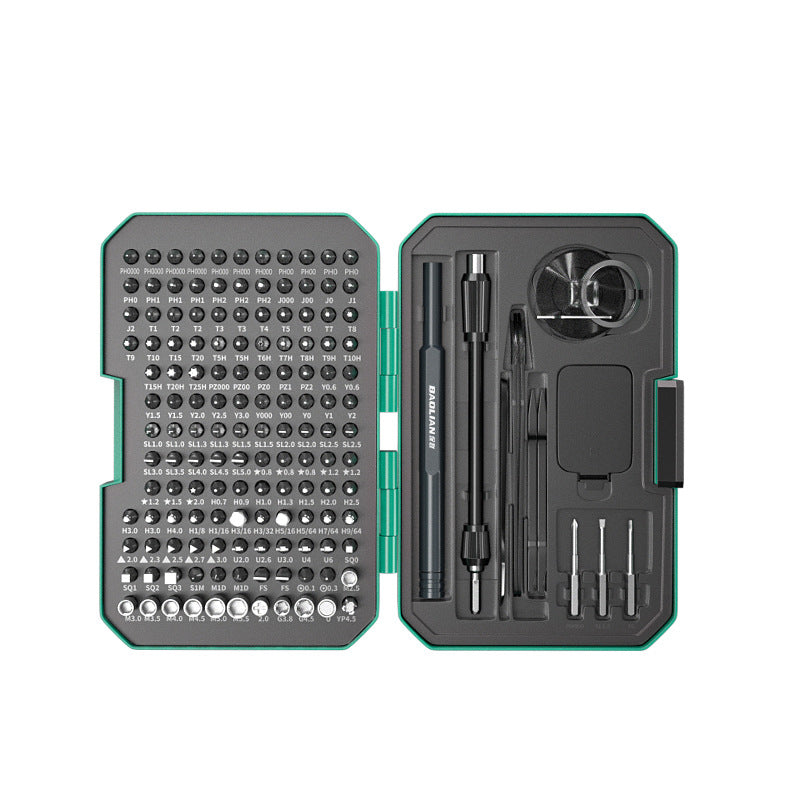 153-in-1 screwdriver bit set kit for mobile phone precision instrument disassembly, assembly, repair, and home use - includes storage box