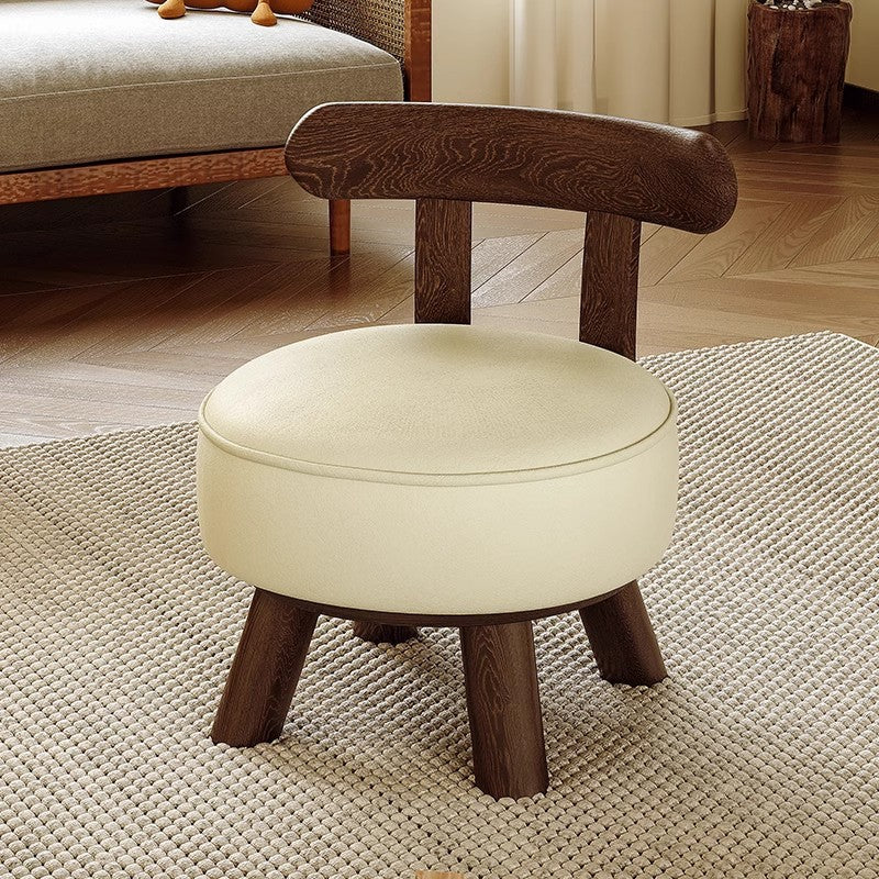 Children's solid wood rotating small chair Door shoe changing stool Coffee table bench Sofa stool Living room small stool Household low stool