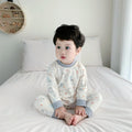 Kids' cotton thermal underwear set - boys' & girls' warm base layer for spring/autumn, baby & toddler pajamas