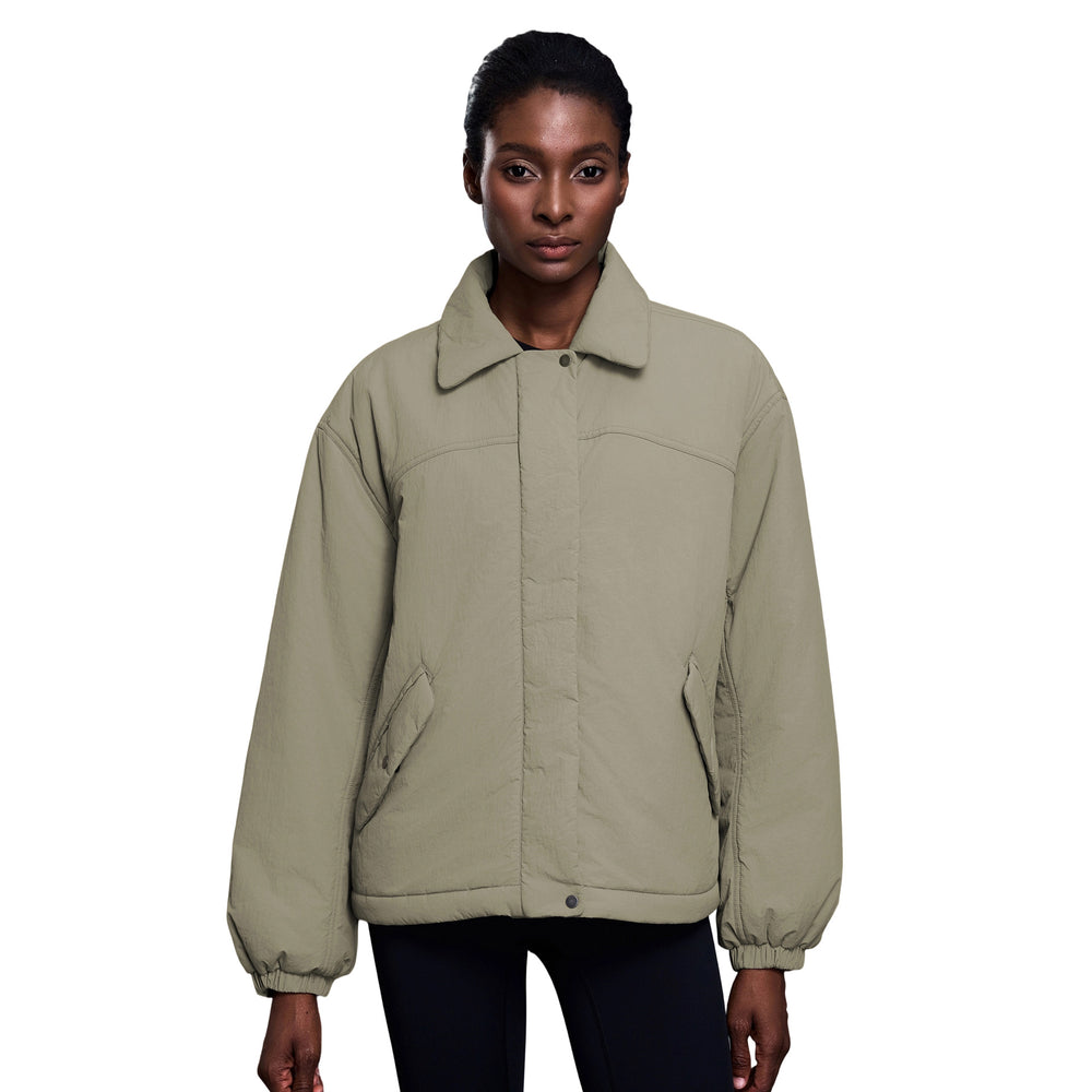 Casualeasiest for match lapel cotton clothing for women autumn winter lightweight waterproofloose thickenedheattech cotton clothing outweard25124