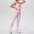 new cloud-feel quick-dry high-waisted pocket leggings with beautiful back design - yoga, outdoor running, and fitness activewear set for women