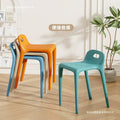 Modern minimalist home chair - restaurant spare thickened plastic chair - dining table chair stool - stackable plastic stool
